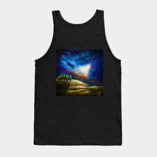 Dramatic sky Tuscany landscape Tank Top